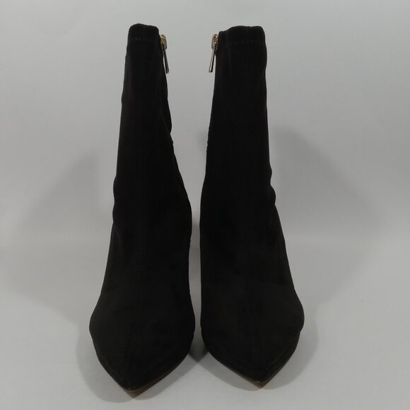 JESSICA SIMPSON Valyn Pointed Toe Ankle Boot In Black Faux Suede Womens Size 9 - Picture 8 of 15